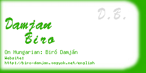 damjan biro business card