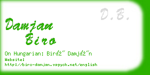 damjan biro business card